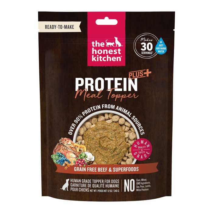 The Honest Kitchen Protein Plus+ Beef with Superfoods Food Topper For Dogs, 12oz