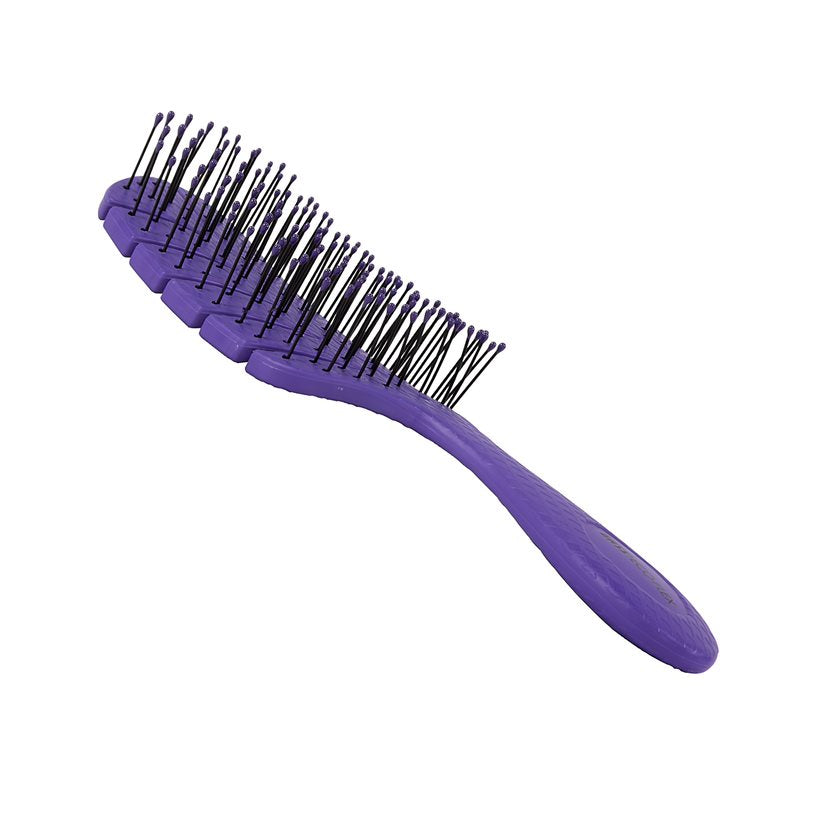 Bass Brushes Detangling Bio-Flex Nylon Pin Brush For Dogs, ECF1 Assorted Colors