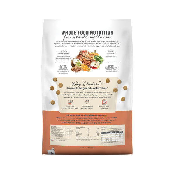 The Honest Kitchen Gourmet Grain Free Whole Food Clusters Beef & Superfoods Recipe Dry Dog Food