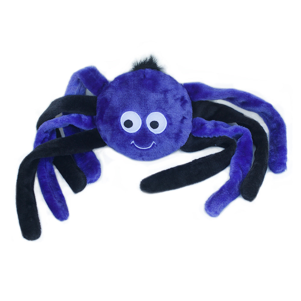 Zippy Paws Halloween 2025 Grunterz Plush Dog Toy, Purple Spider