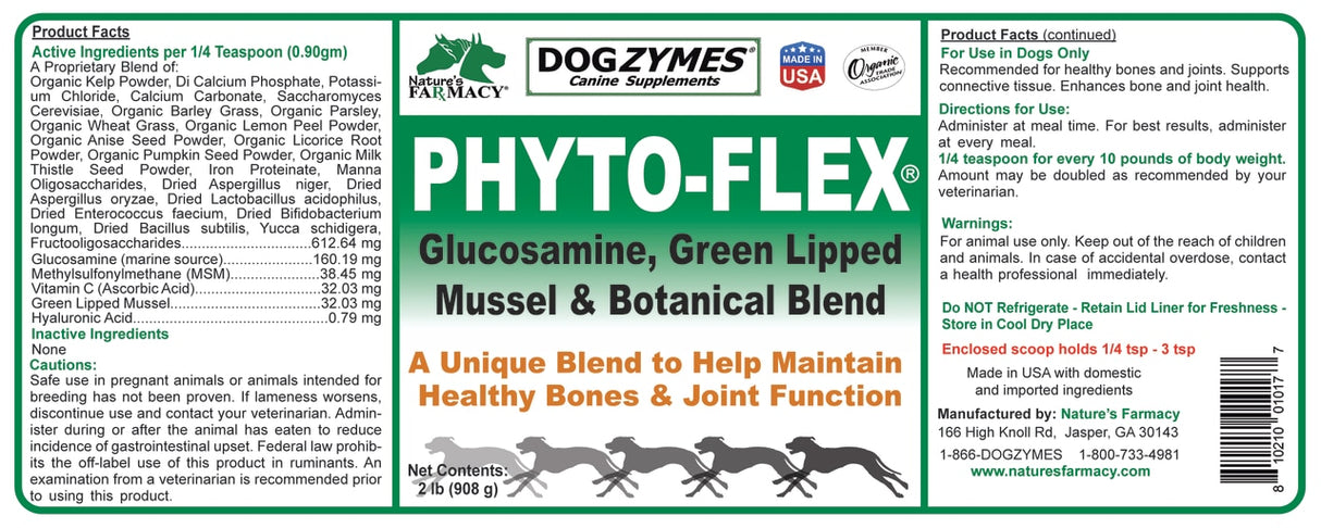 Nature's Farmacy Dogzymes Phyto Flex Supplement For Dogs