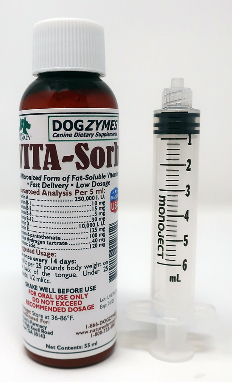 Nature's Farmacy Dogzymes Vita-Sorb Vitamin Supplement For Dogs, 55ml