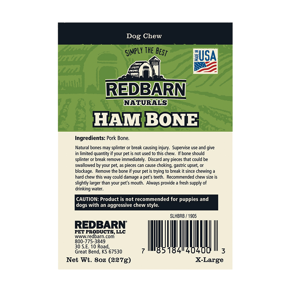 Redbarn Ham Bones Dog Treats, X-Large