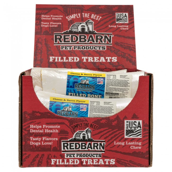 Redbarn Large Cheese & Bacon Filled Bone For Dogs