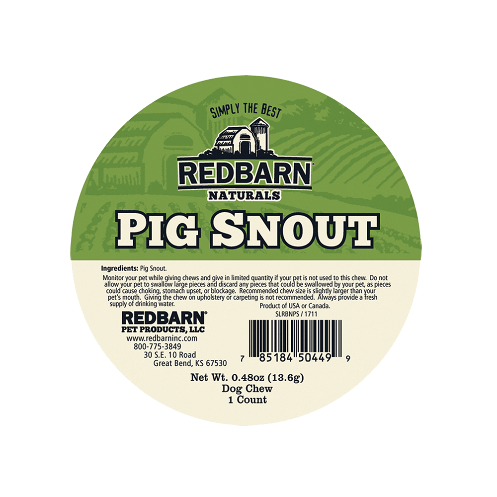 Redbarn Pig Snout Dog Treat