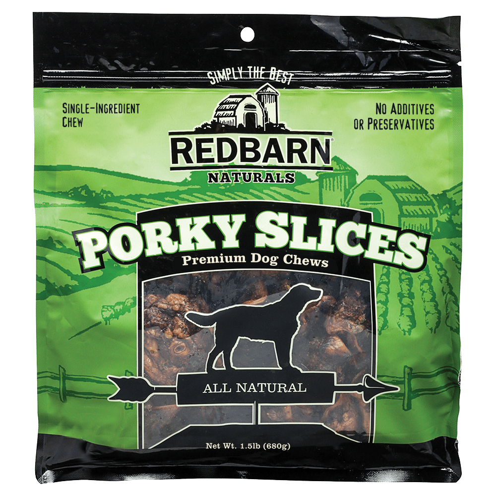 Redbarn Naturals Porky Slices Dog Chews, 1.5 lb