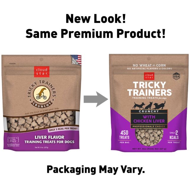 Cloud Star Crunchy Tricky Trainers Chicken Liver Dog Treats, 8oz