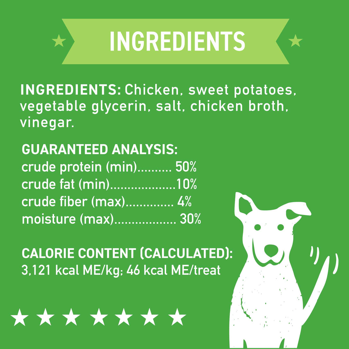 Cloud Star Wag More Bark Less Grain Free Chicken & Sweet Potato Jerky Dog Treats, 10oz