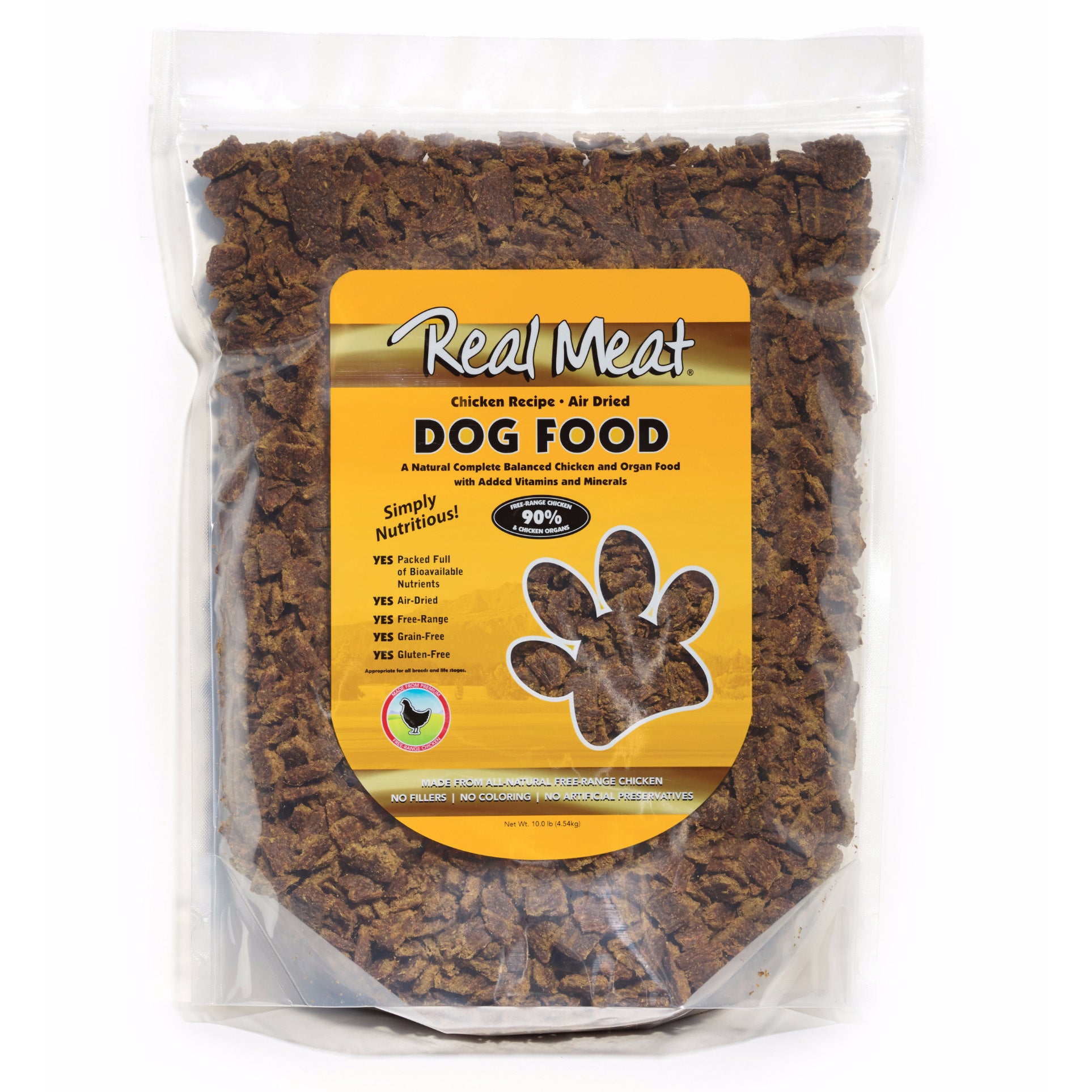 Real Meat Air-Dried Dog Food, Chicken
