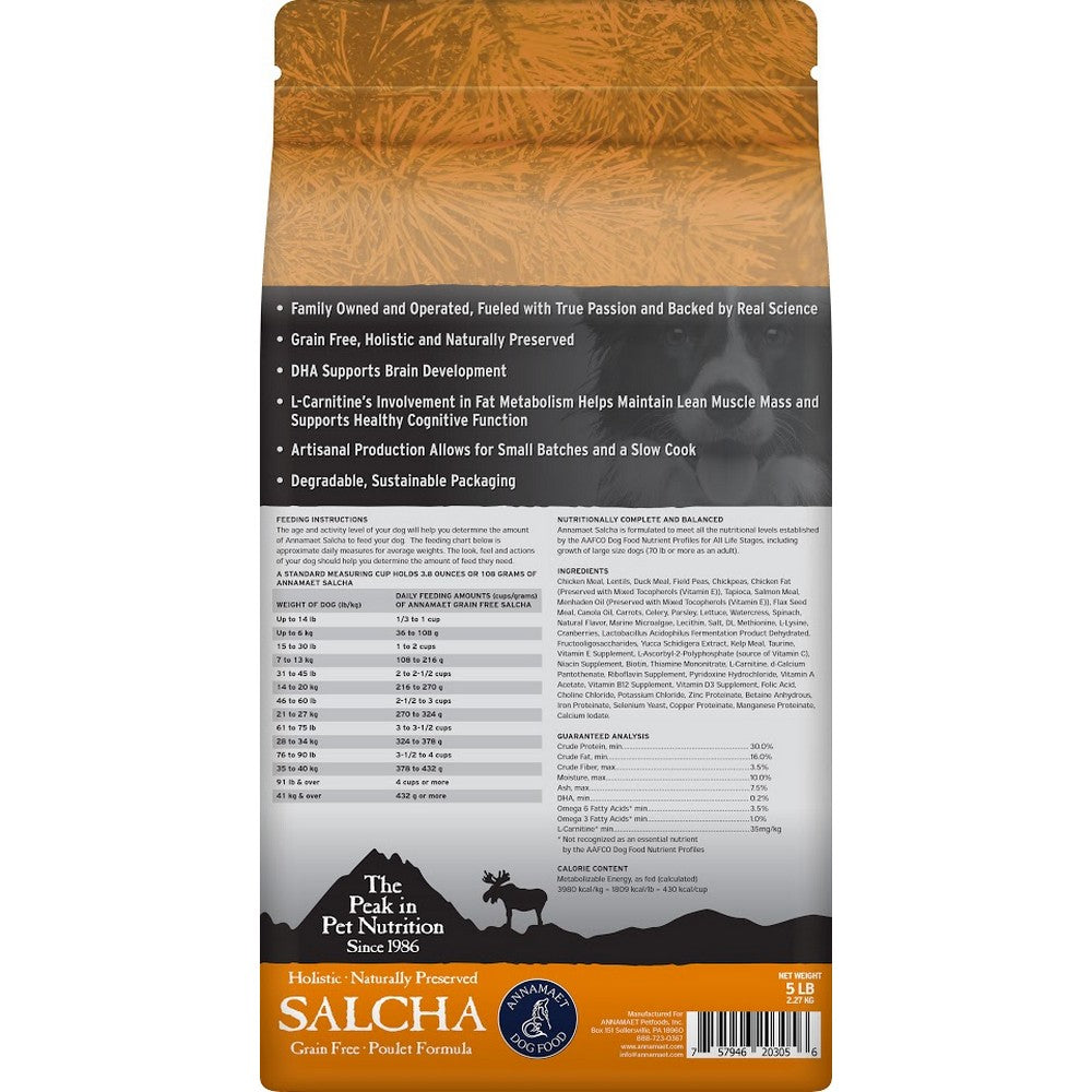 Annamaet Grain-Free Salcha Poulet Formula Dry Dog Food