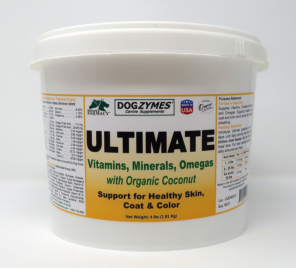 Nature's Farmacy Dogzymes Ultimate Vitamin Supplement For Dogs