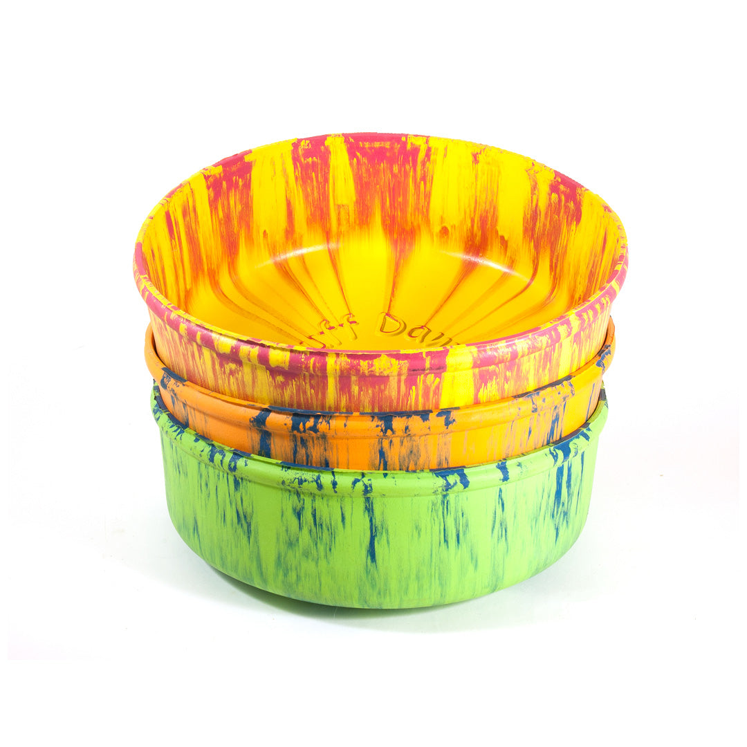 RuffDawg USA Rubber Dog Bowl, Assorted