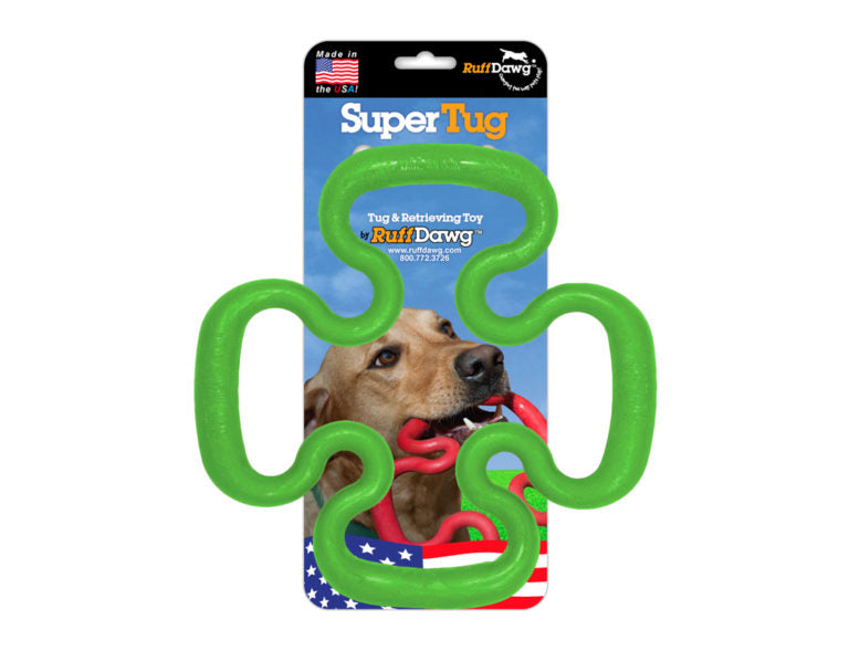 RuffDawg USA Super Tug Rubber Tug Dog Toy