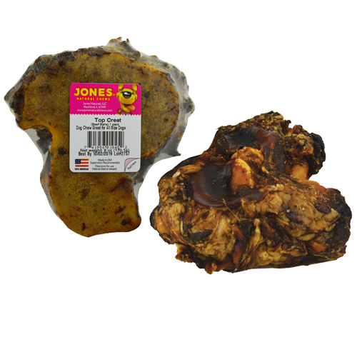 Jones Natural Top Crest Sliced Knuckle Bone Dog Chew