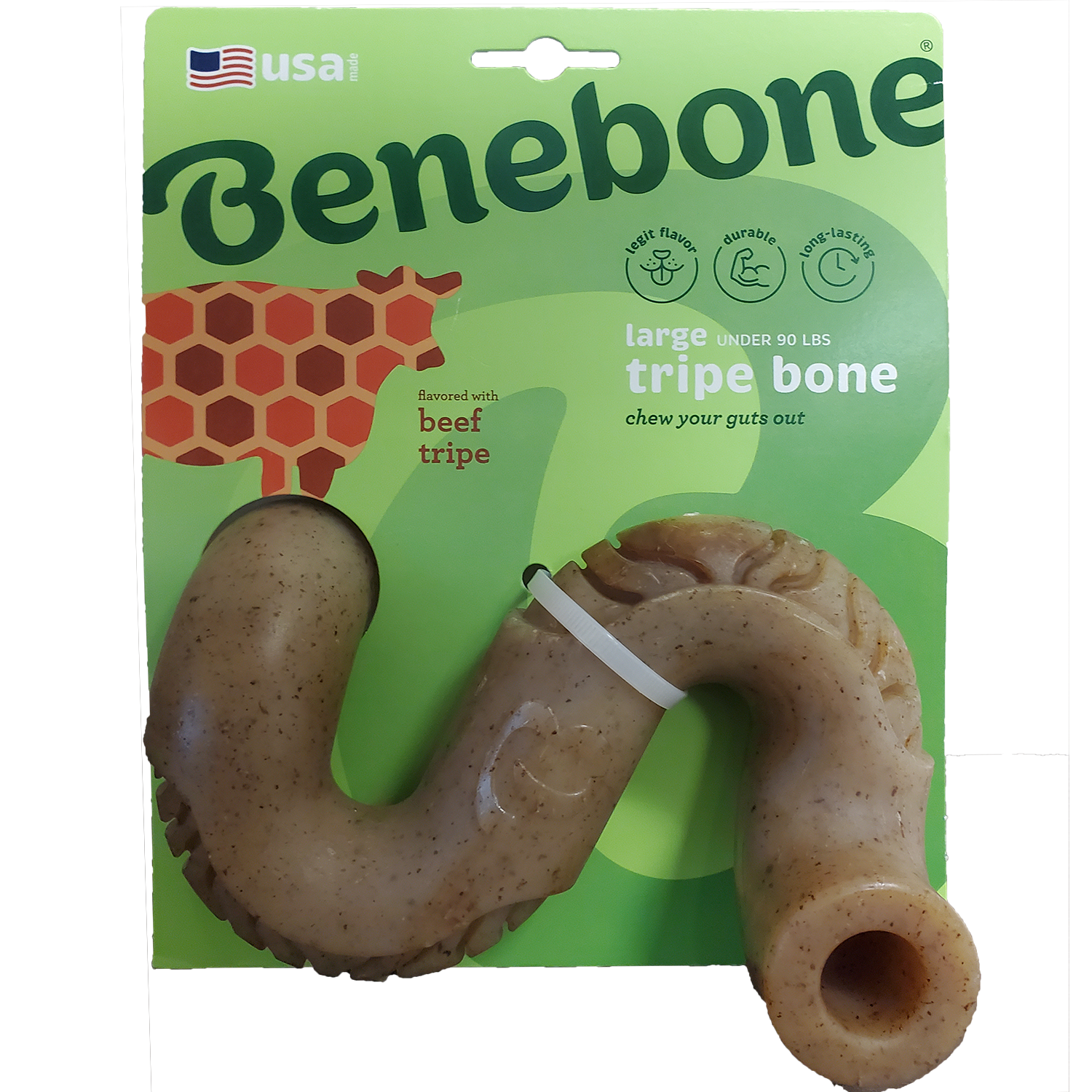 Benebone Tripe Bone Beef Tripe Flavored Nylon Chew For Dogs