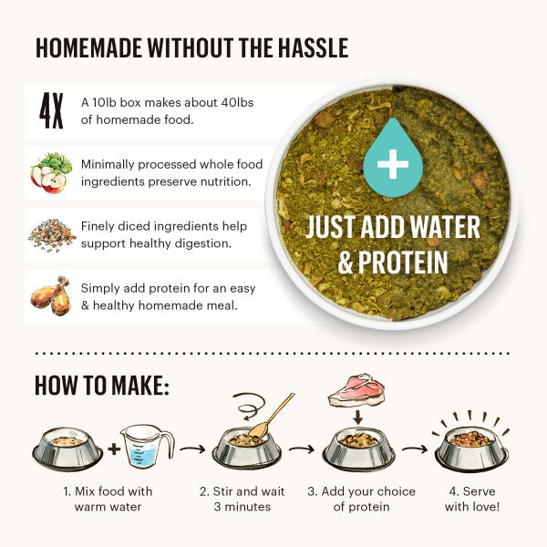 The Honest Kitchen Grain Free Fruit & Veggie Base Mix Dehydrated Dog Food