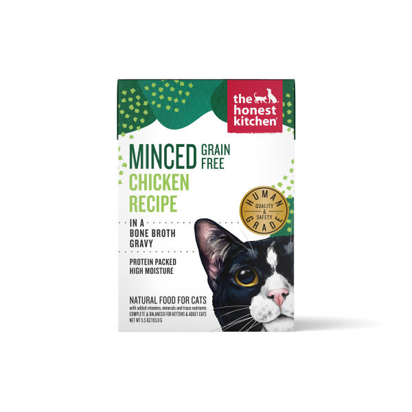 The Honest Kitchen Minced Chicken in Bone Broth Gravy Wet Cat Food