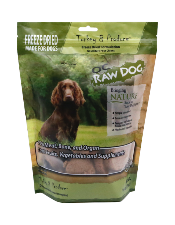 OC Raw Turkey & Produce Freeze Dried Dog Food