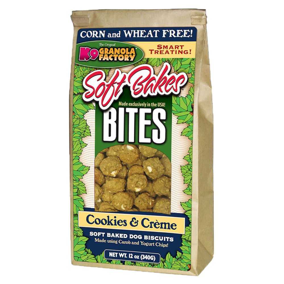 K9 Granola Factory Soft Bakes Bites Dog Treats, Cookies & Crème | 40% OFF Super Sale (Code: April40)