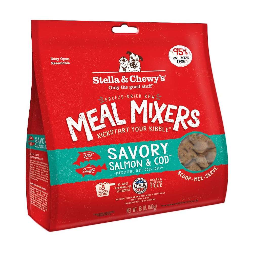 Stella & Chewy's Freeze Dried Savory Salmon & Cod Meal Mixers For Dogs