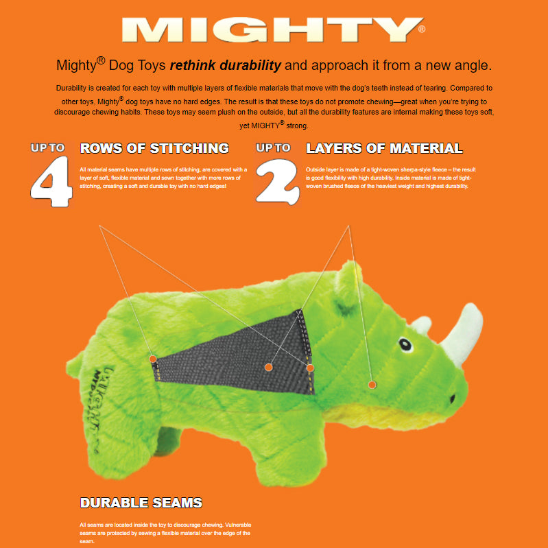 Tuffy's Mighty Ocean Creatures Sarafina Seahorse Plush Dog Toy