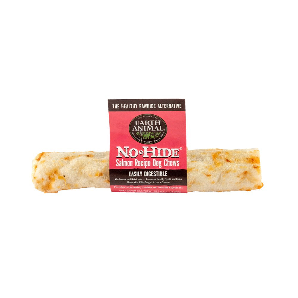 Earth Animal No Hide Salmon Flavored Rawhide Alternative Chew For Dogs