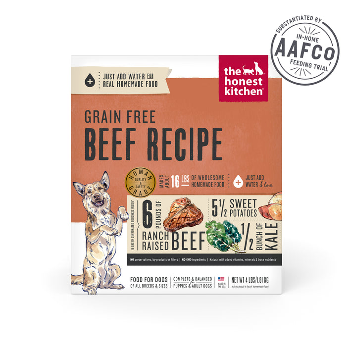 The Honest Kitchen Grain Free Beef Recipe Dehydrated Dog Food