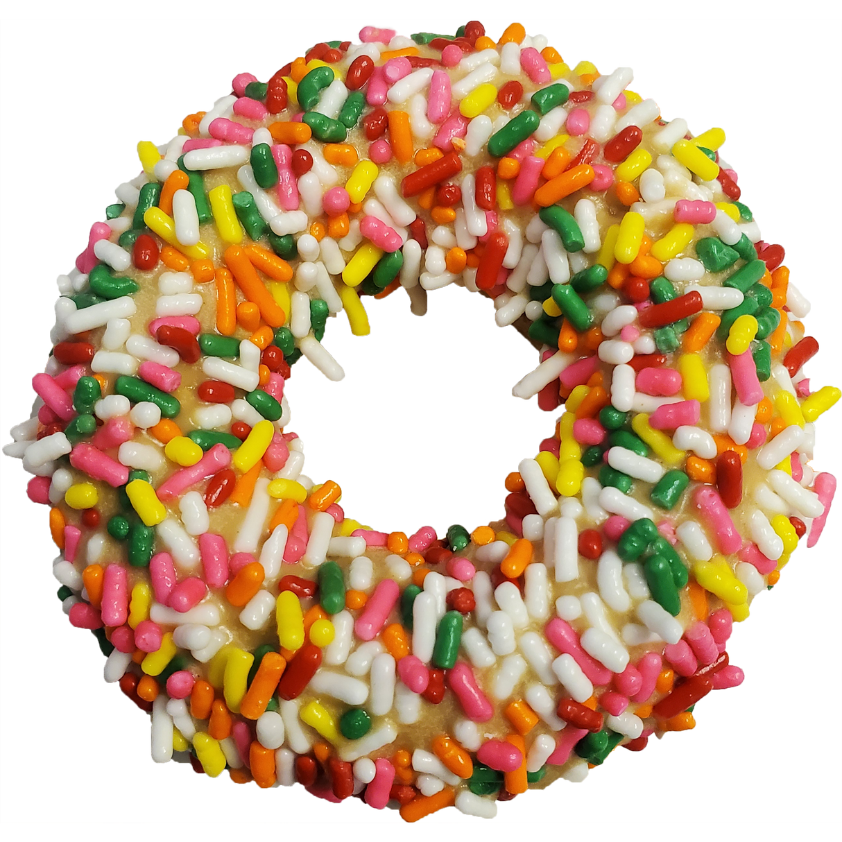 K9 Granola Factory Donut Shop Gourmet Donut For Dogs, Peanut Putter with Jimmies