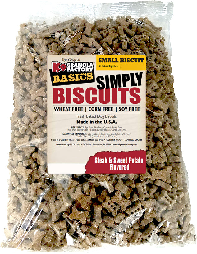 K9 Granola Factory Simply Biscuits Steak & Sweet Potato Small