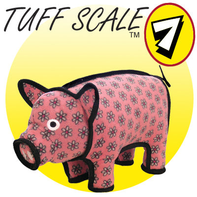 Tuffy Barnyard Polly Pig Plush Dog Toy