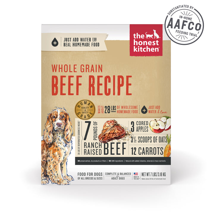 The Honest Kitchen Whole Grain Beef Dehydrated Dog Food