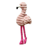 Petlou Zoo Friends Flamingo Plush Dog Toy, 26"