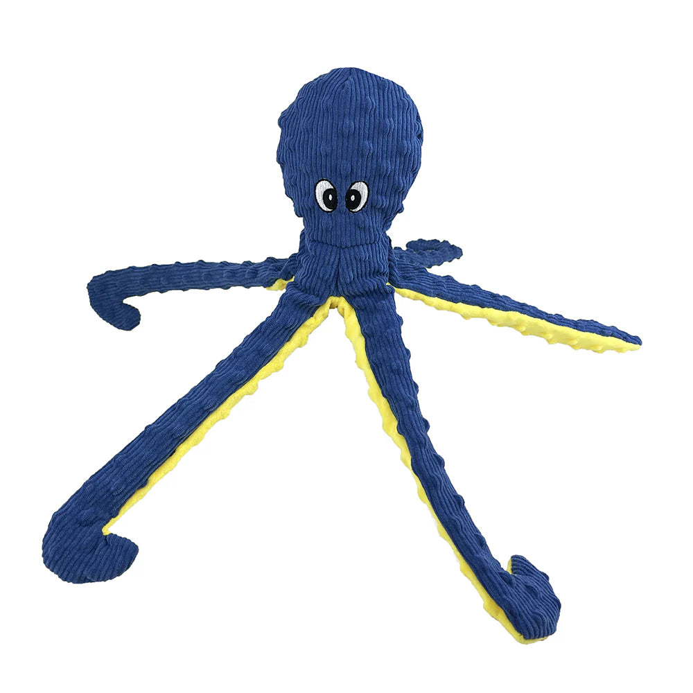 Petlou Dotty Friends Twin Pack Octopus (Blue & Purple) Plush Dog Toy, 16"