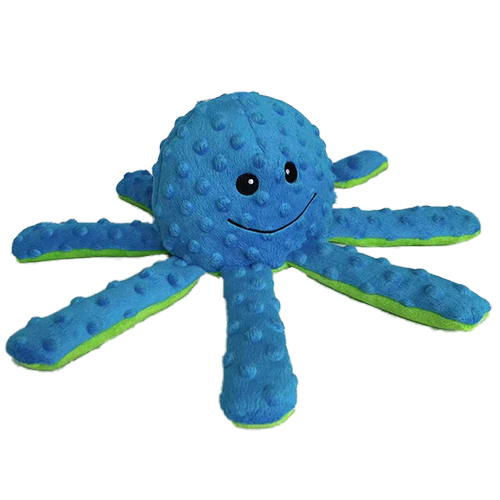 Petlou Dotty Friends Octopus Plush Dog Toy, 10"