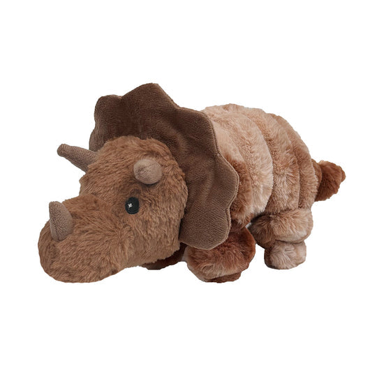 Petlou Dino Friends Triceratops Plush Dog Toy, 26"