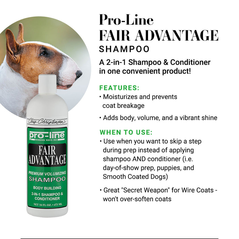 Chris Christensen Pro-Line Fair Advantage Shampoo For Dogs