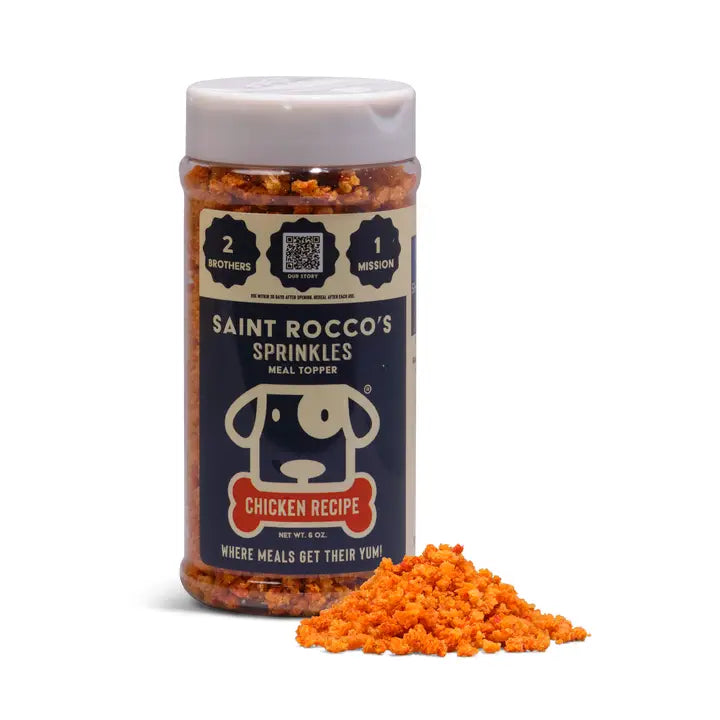 Saint Rocco's USA Sprinkles Chicken Recipe Food Topper For Dogs, 6oz