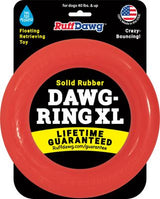 RuffDawg USA Dawg-Ring Rubber Retrieving Dog Toy