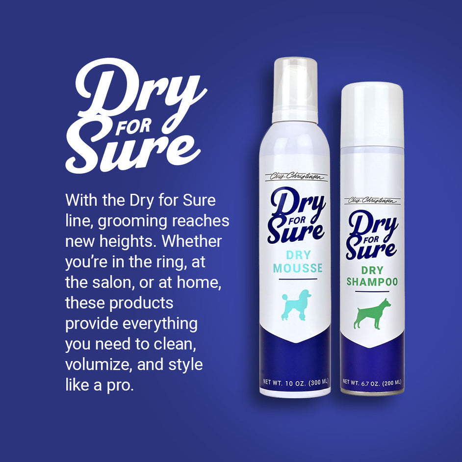 Chris Christensen Dry For Sure Dry Shampoo For Dogs, 6.7oz