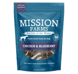 Mission Farms Chicken & Blueberry Freeze Dried Dog Treats, 3oz