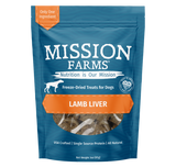 Mission Farms Lamb Liver Freeze Dried Dog Treats, 3oz