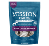 Mission Farms Bison Liver & Pumpkin Freeze Dried Dog Treats, 3oz