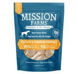 Mission Farms Chicken & Pumpkin Recipe Freeze Dried Dog Food, 14oz