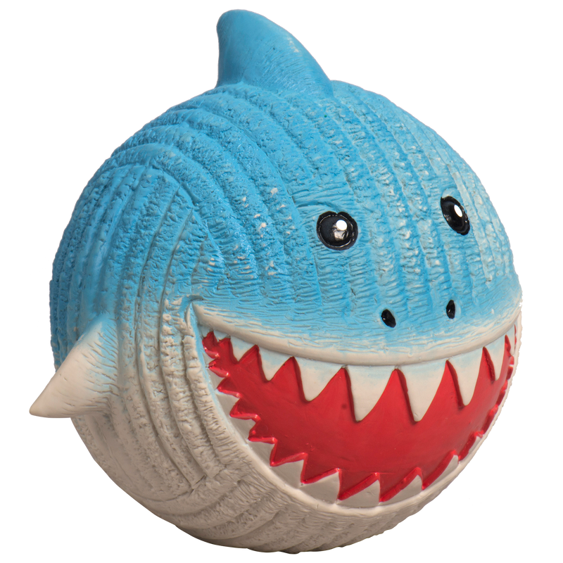 HuggleHounds Ruff-Tex Finn The Shark Rubber Squeaky Dog Toy