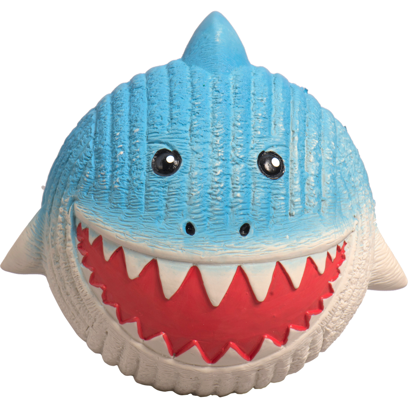 HuggleHounds Ruff-Tex Finn The Shark Rubber Squeaky Dog Toy