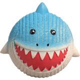 HuggleHounds Ruff-Tex Finn The Shark Rubber Squeaky Dog Toy