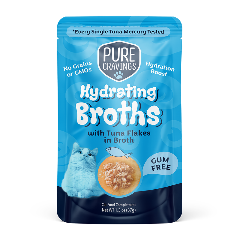 Pure Craving Hydrating Broth Tuna Meal Mixer For Cats, 12/1.3oz
