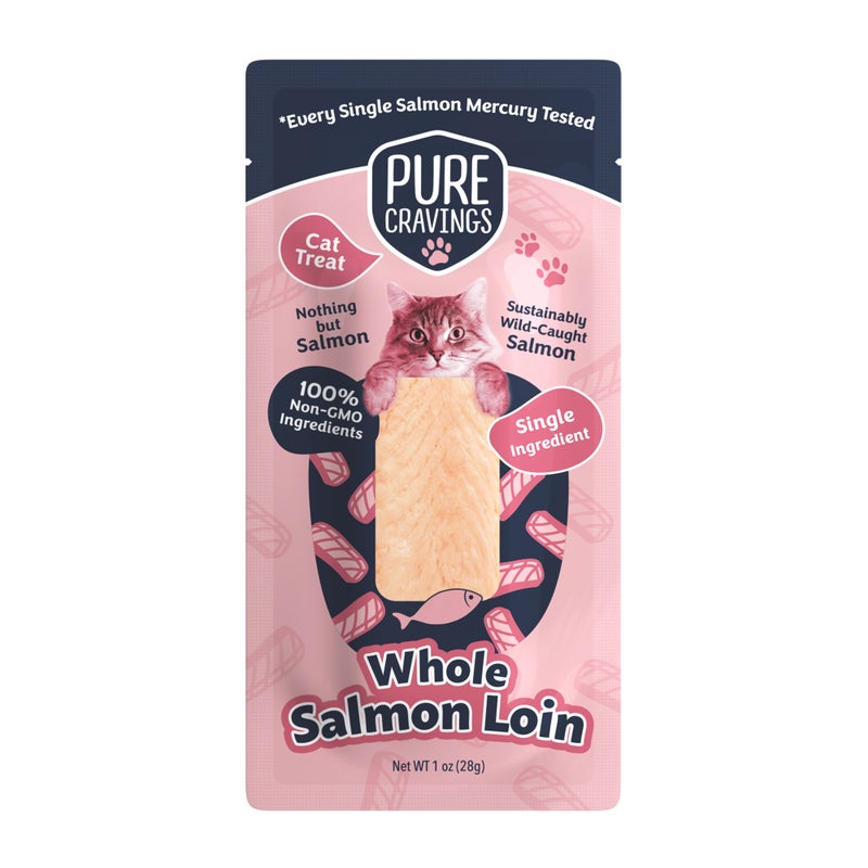 Pure Cravings Salmon Loin Fillet Cat Treat, 12/1oz