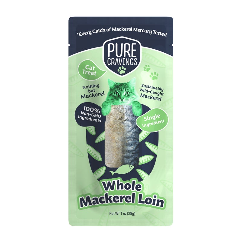 Pure Cravings Mackerel Loin Fillet Cat Treat, 12/1oz