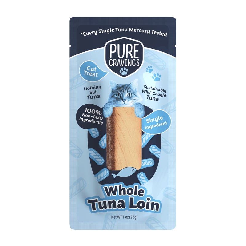 Pure Cravings Tuna Loin Fillet Cat Treat, 12/1oz